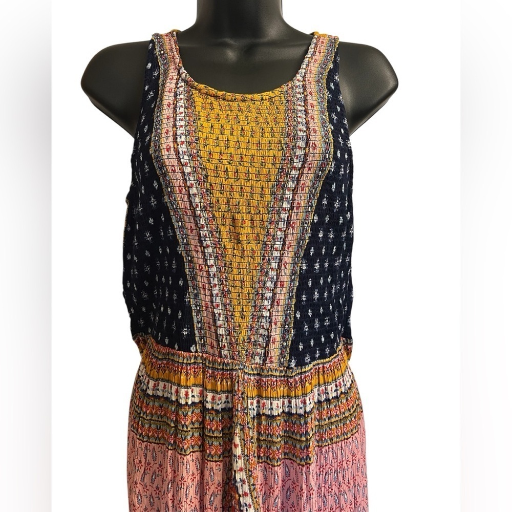Patrons of Peace Boho Multicolor Sleeveless Lightweight Dress Sz M - Picture 2 of 4